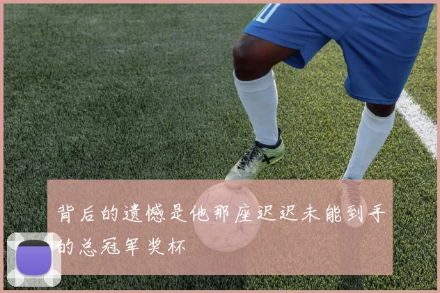 背后的遗憾是他那座迟迟未能到手的总冠军奖杯